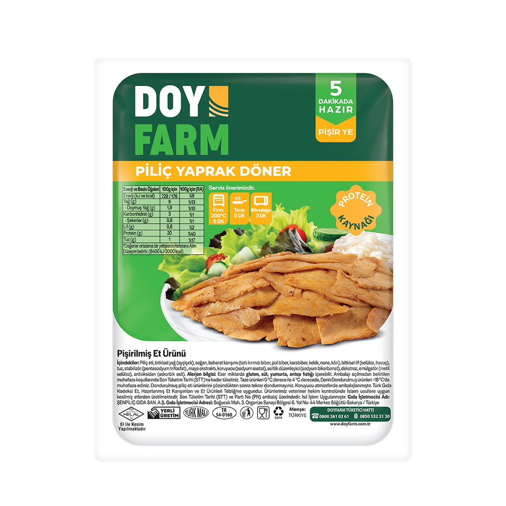 Doyfarm Piliç Yaprak Döner